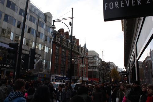 Oxford Street on a Saturday