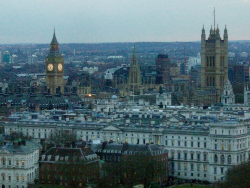Looking out to Westminster and Big Ben