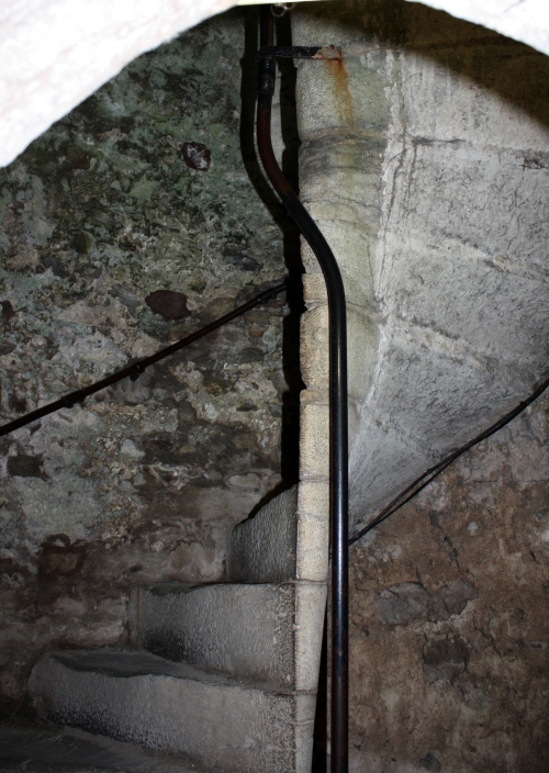 Narrow Staircase going up at the Blarney Castle
