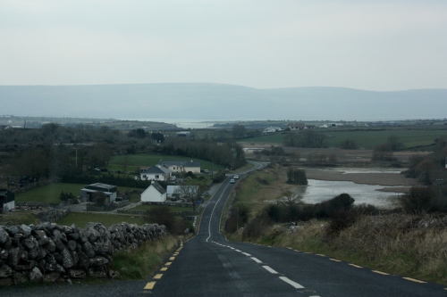 Narrow Road Driving to Doolin, County Clare