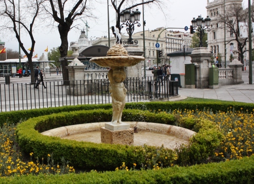 Cherub Statue in Madrid