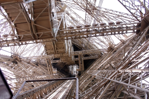 Inside the Eiffel Tower, Paris
