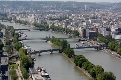 View of the Seine River, Paris, France