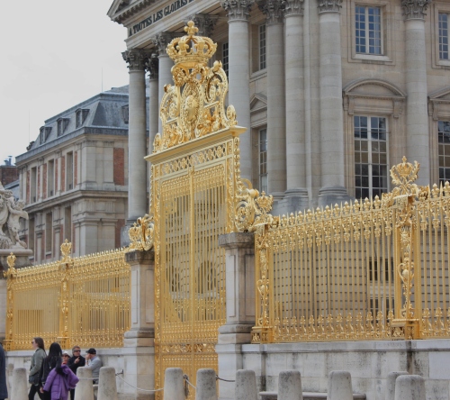 Gold Entrance Gate, Palace of Versailles, France