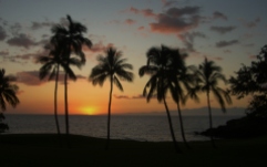 Sunset at the Mauna Kea Beach Hotel